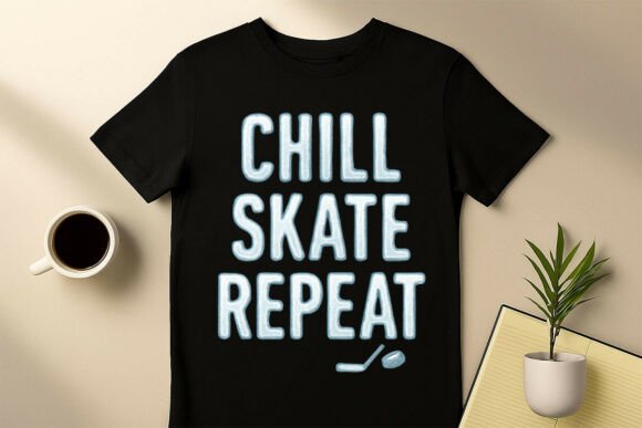 Download Chill Skate Repeat Hockey PNG - Premium Resources