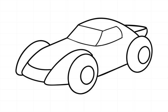 Download Race Car Line Art Illustration - Art Collection