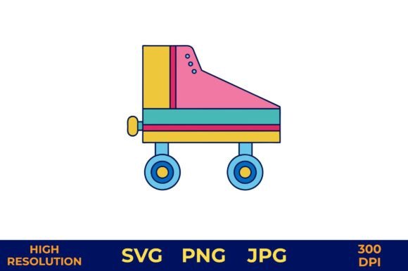 Download Toy Roller Skate Illustration Colors - Skate Collection
