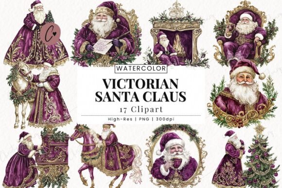 Download Victorian Santa Claus Clipart - Art Collection